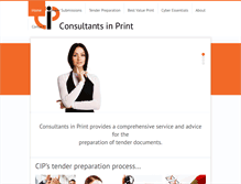 Tablet Screenshot of consultantsinprint.com